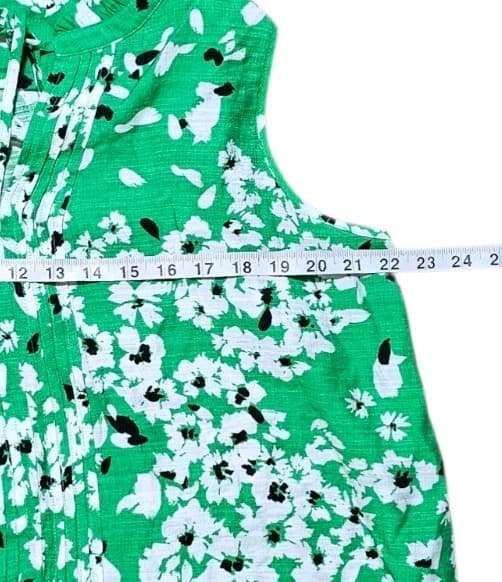 Simply Vera Wang Green Floral Print Sleeveless Tank Top Womans Size Xl - Thumbnail 9