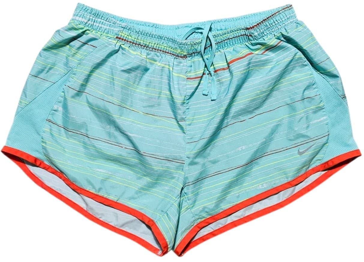 NIKE DRI-FIT Women’s Athletic Gym Workout Running Shorts Light Teal Size Small - Thumbnail 3