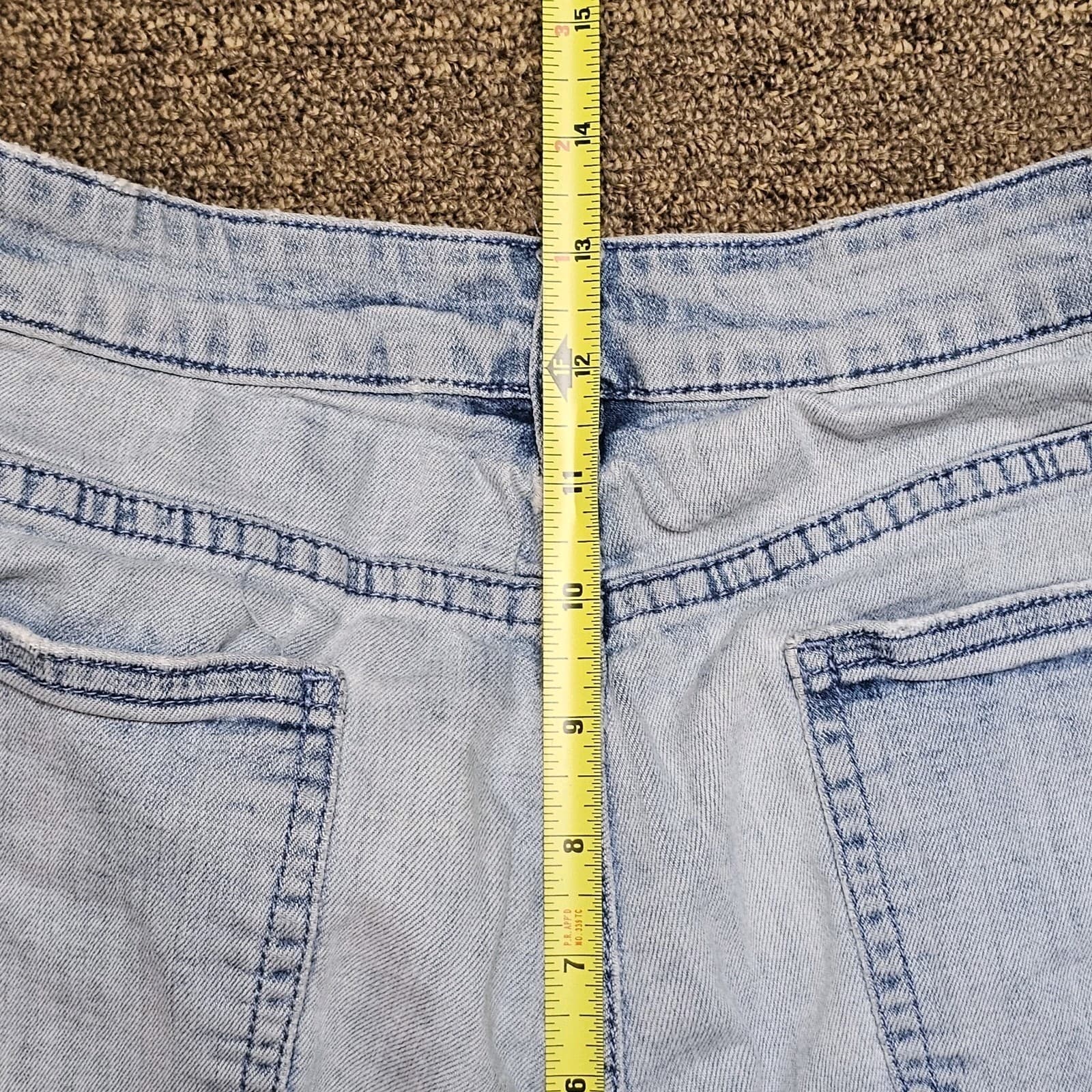 Billabong Cut-Off Shorts Womens Size 29 Blue Denim Distressed Lace Up Front - Thumbnail 11
