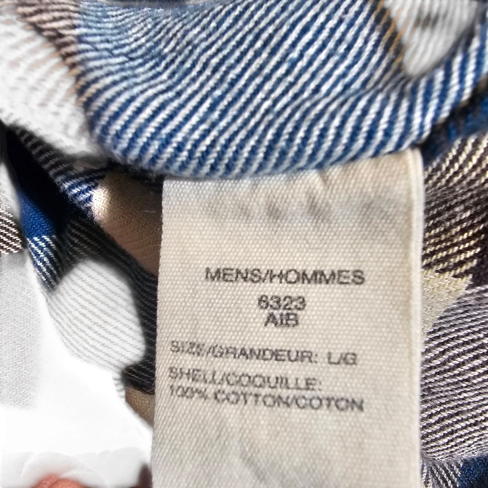 Woolrich Snap Up L/S Shirt Blue Black Indian Plaid Check Cotton Flannel Mens L - Thumbnail 16