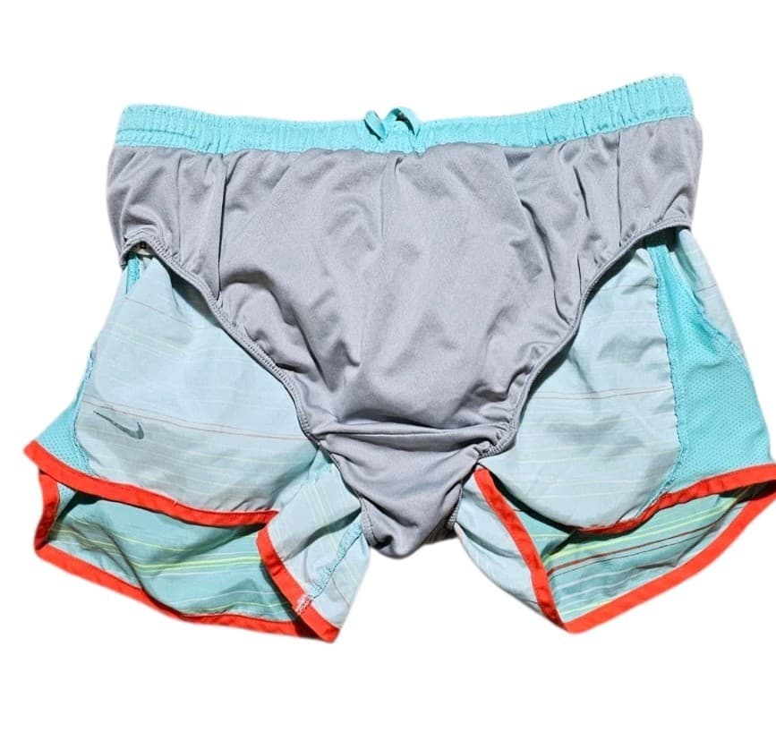 NIKE DRI-FIT Women’s Athletic Gym Workout Running Shorts Light Teal Size Small - Thumbnail 9