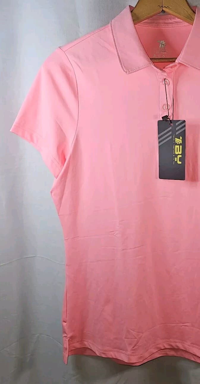 Travels Together With You Woman's Pink Polo Size Small - Thumbnail 7
