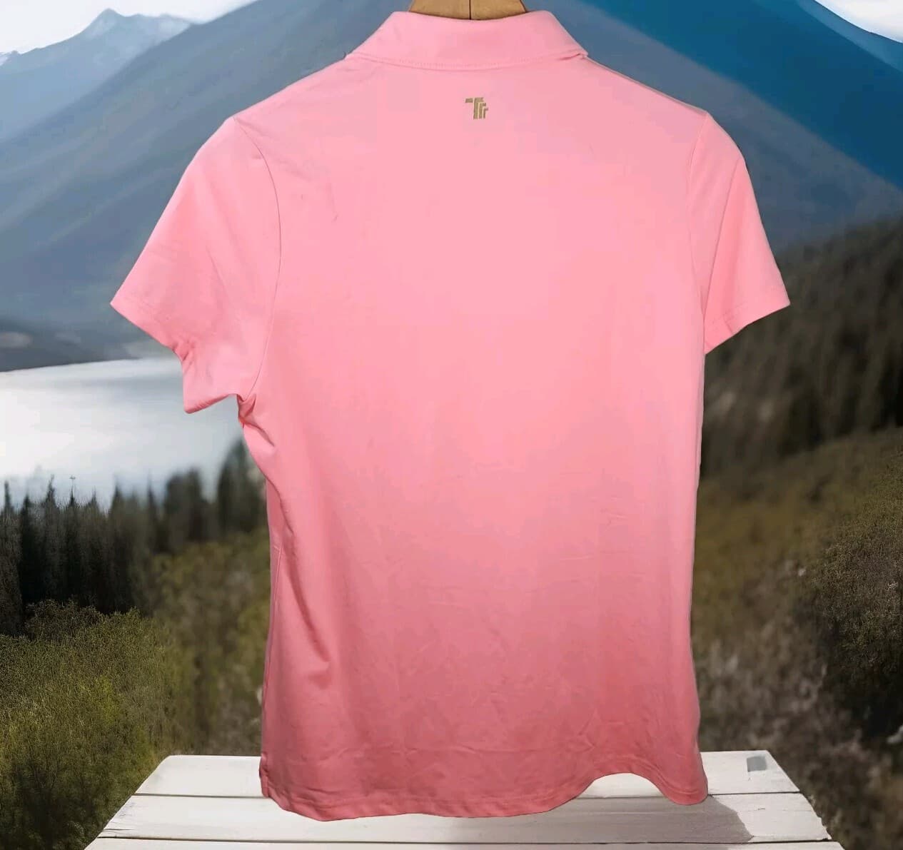 Travels Together With You Woman's Pink Polo Size Small - Thumbnail 4