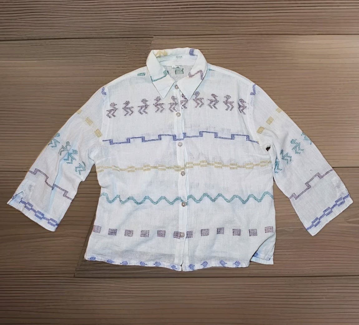 Made In Guatamala Button Up Shirt Womans Large