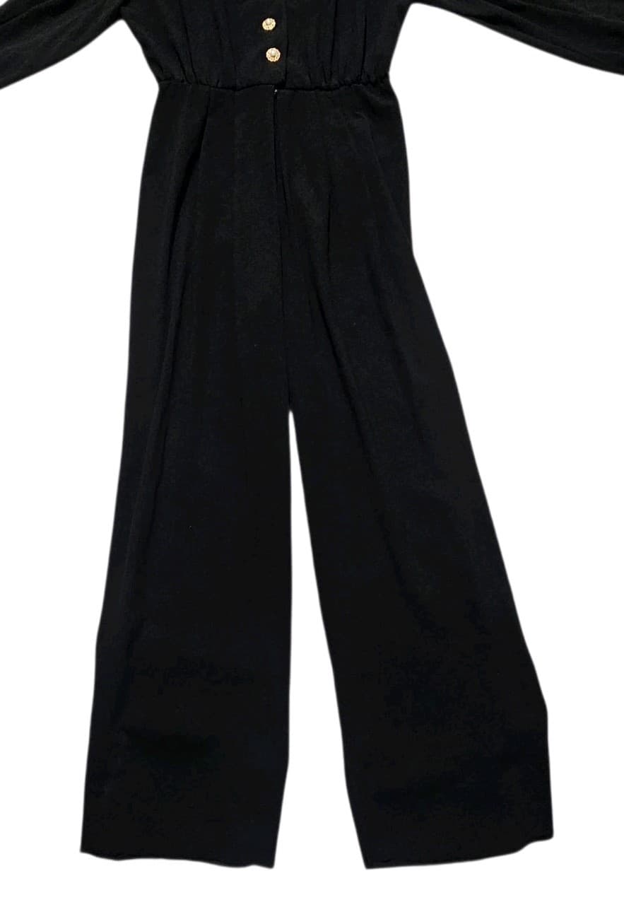 Vintage Liz Claiborne Black Jump Suit Size 8 - Thumbnail 4