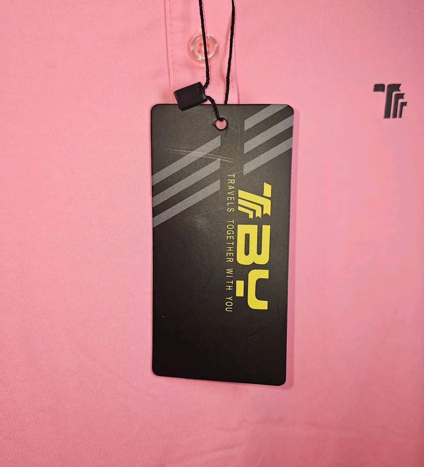Travels Together With You Woman's Pink Polo Size Small