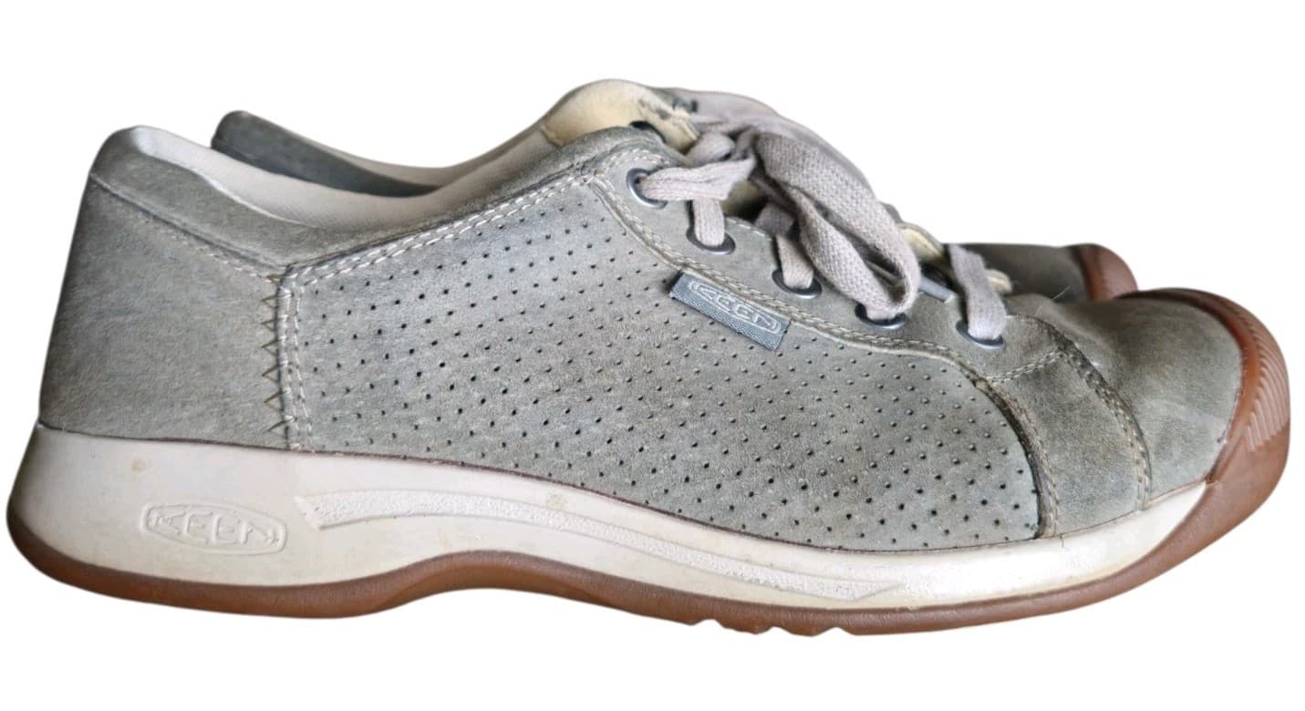 Keen Riesen Lace Women’s Size 9 Gray Leather Shoes - Thumbnail 4