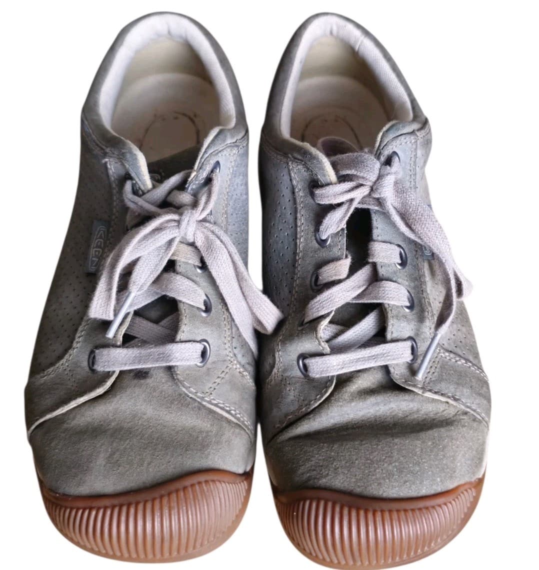 Keen Riesen Lace Women’s Size 9 Gray Leather Shoes - Thumbnail 3