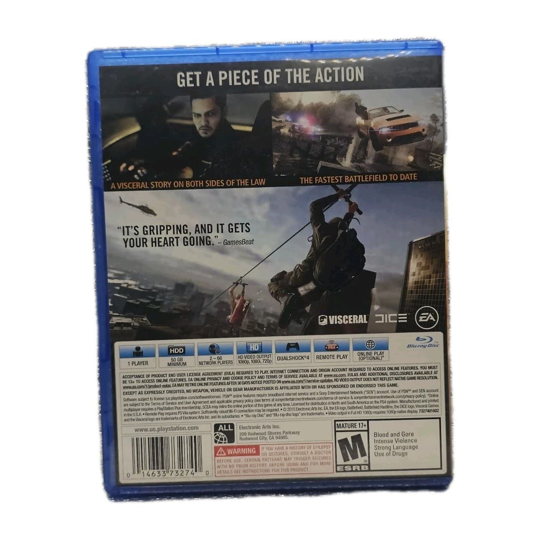 Battlefield Hardline (Sony PlayStation 4, PS4, 2014) - Thumbnail 2