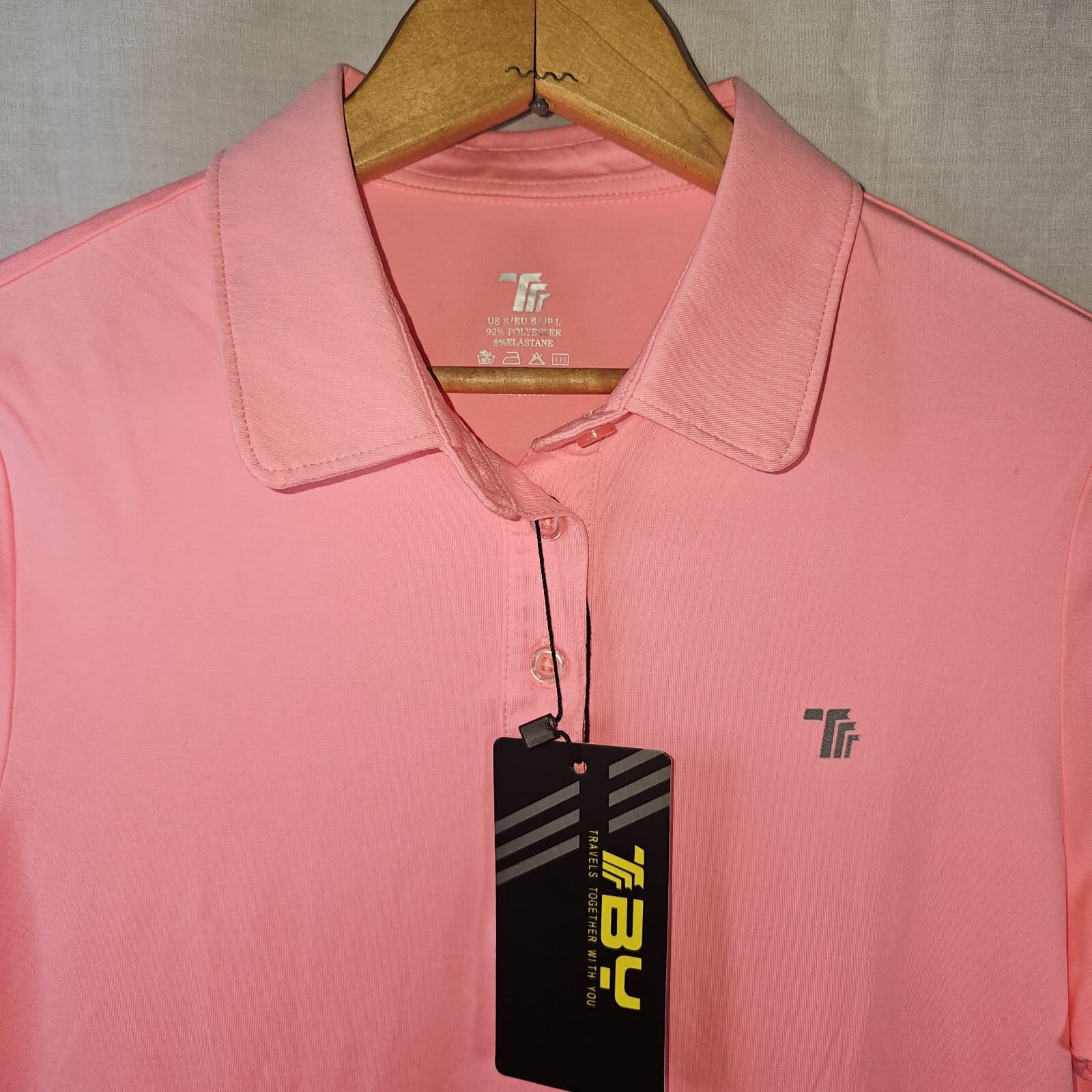 Travels Together With You Woman's Pink Polo Size Small - Thumbnail 11