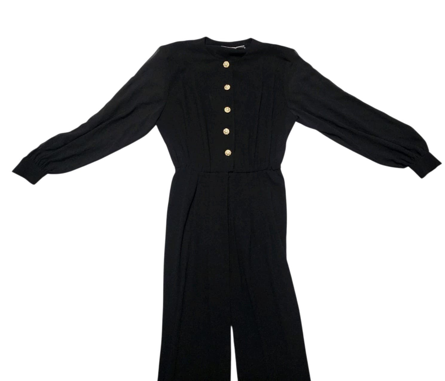 Vintage Liz Claiborne Black Jump Suit Size 8 - Thumbnail 2