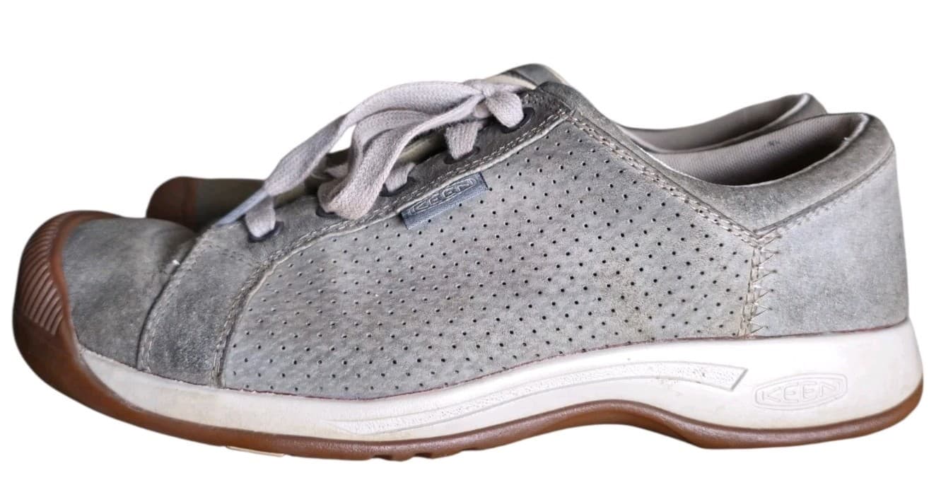 Keen Riesen Lace Women’s Size 9 Gray Leather Shoes - Thumbnail 6