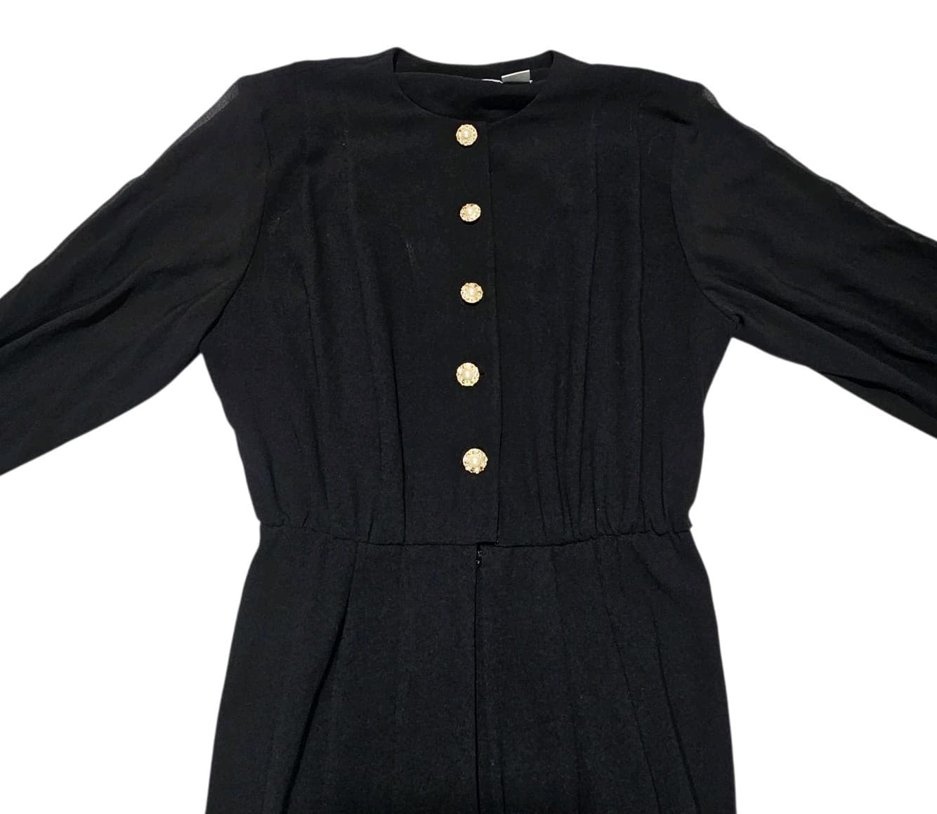 Vintage Liz Claiborne Black Jump Suit Size 8 - Thumbnail 3