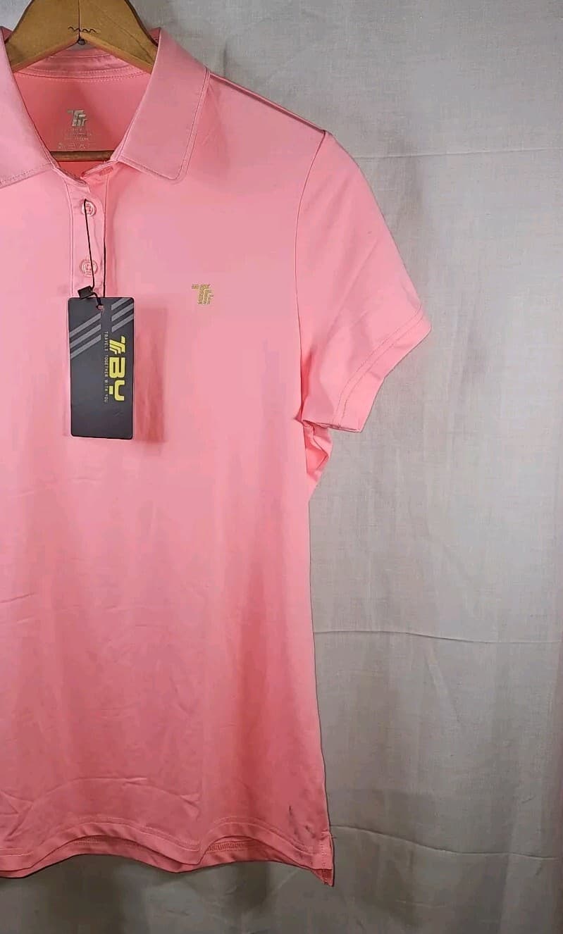 Travels Together With You Woman's Pink Polo Size Small - Thumbnail 9