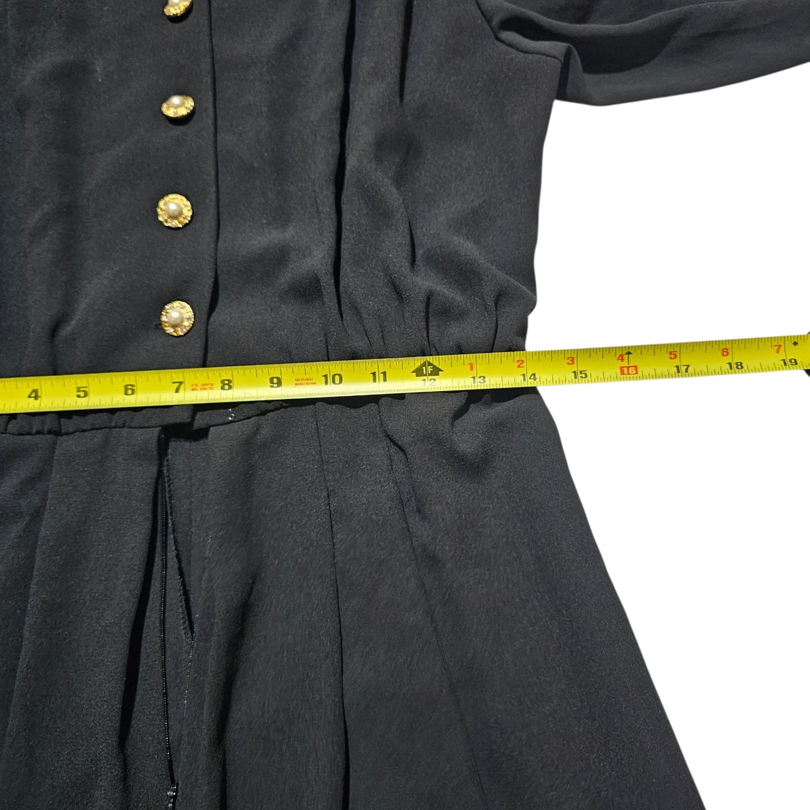 Vintage Liz Claiborne Black Jump Suit Size 8 - Thumbnail 14