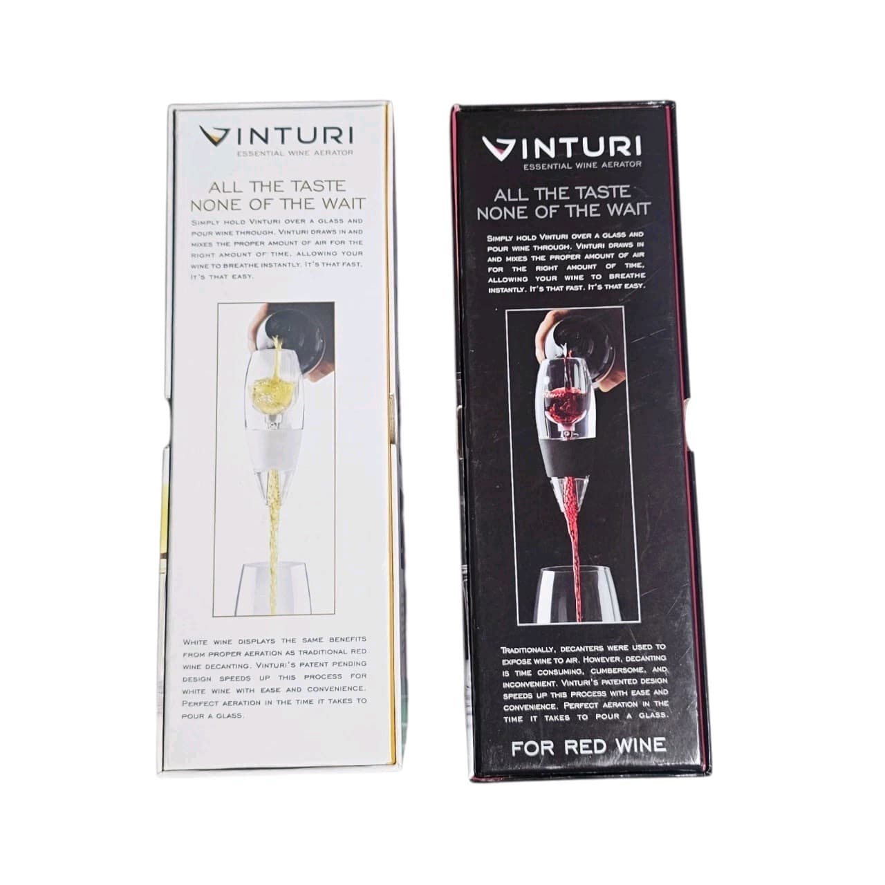 Vinturi Wine Lovers Set Essential Red and White Wine Aerators New - Thumbnail 8