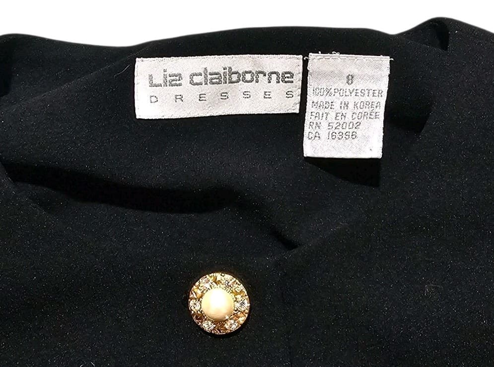 Vintage Liz Claiborne Black Jump Suit Size 8 - Thumbnail 16