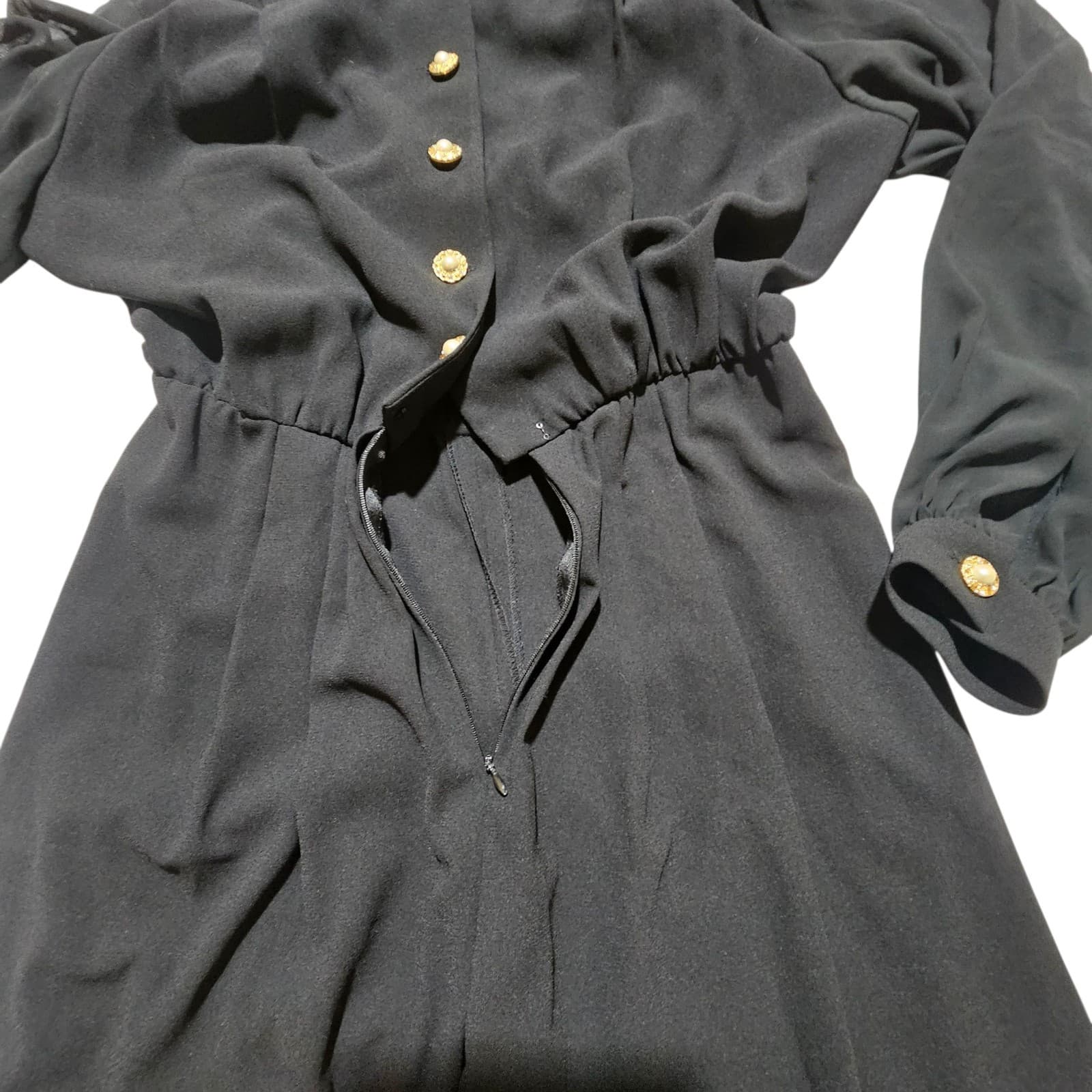 Vintage Liz Claiborne Black Jump Suit Size 8 - Thumbnail 12