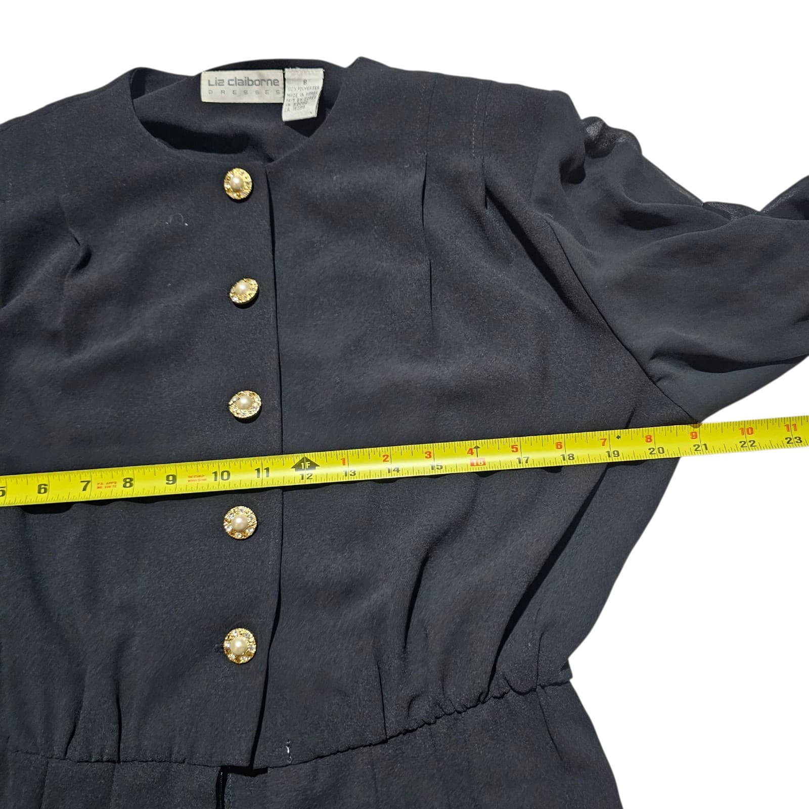 Vintage Liz Claiborne Black Jump Suit Size 8 - Thumbnail 15