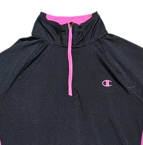Champion Powertrain Women's Medium Athetic Long Sleeved Black Pink Accents - Thumbnail 4