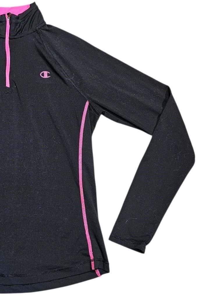 Champion Powertrain Women's Medium Athetic Long Sleeved Black Pink Accents - Thumbnail 2