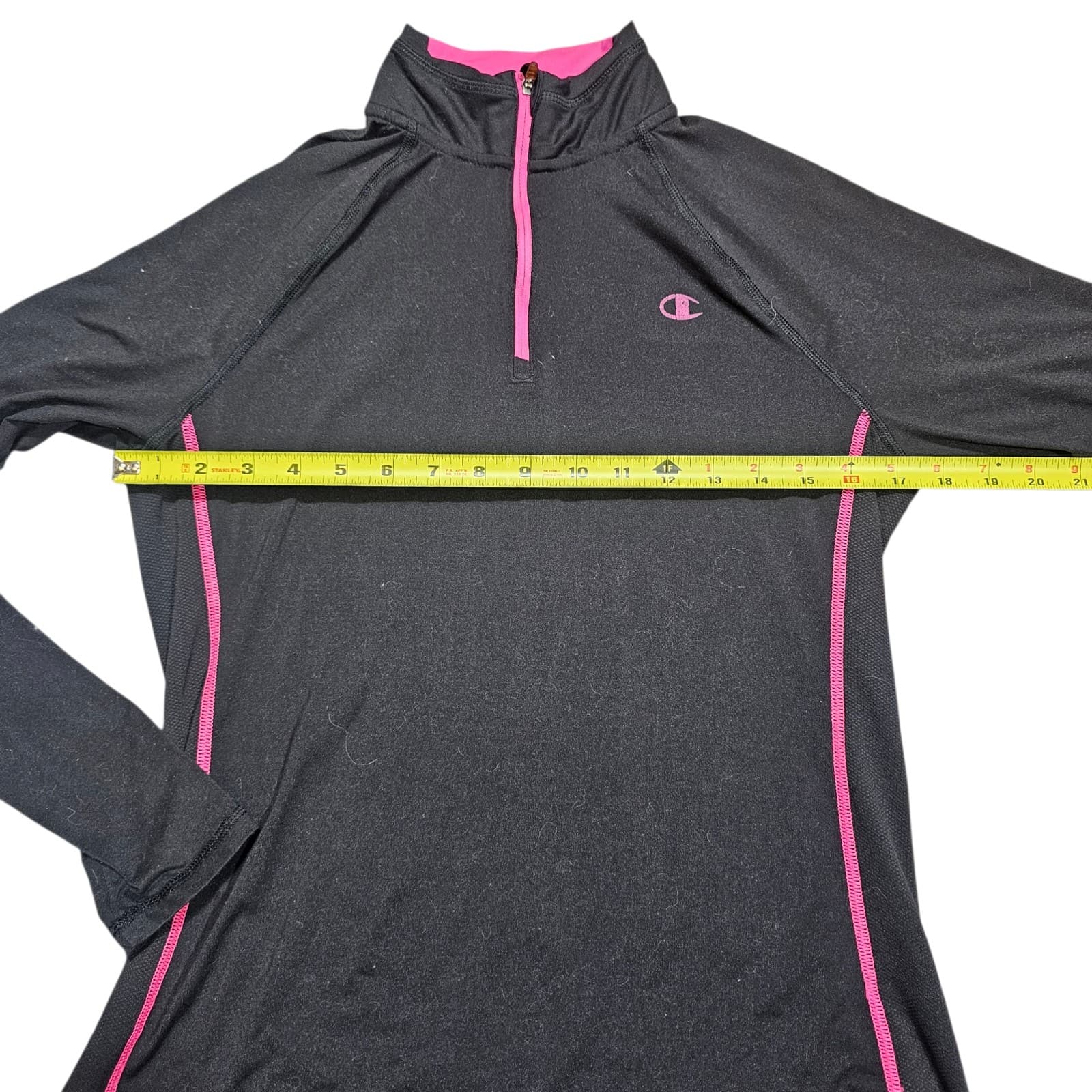 Champion Powertrain Women's Medium Athetic Long Sleeved Black Pink Accents - Thumbnail 9