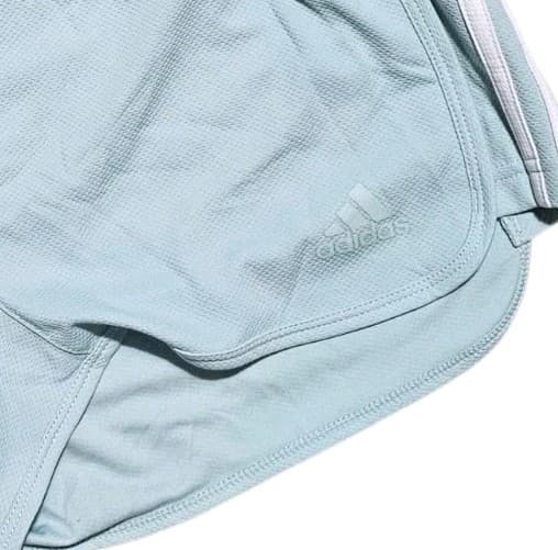 Adidas Women's Pacer 3-stripes Woven Running Gym Shorts Halo blue Size Small - Thumbnail 5