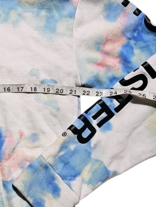 Hollister Mens White Tie-Dye Logo Pullover Hoodie Sweatshirt Size Medium - Thumbnail 9