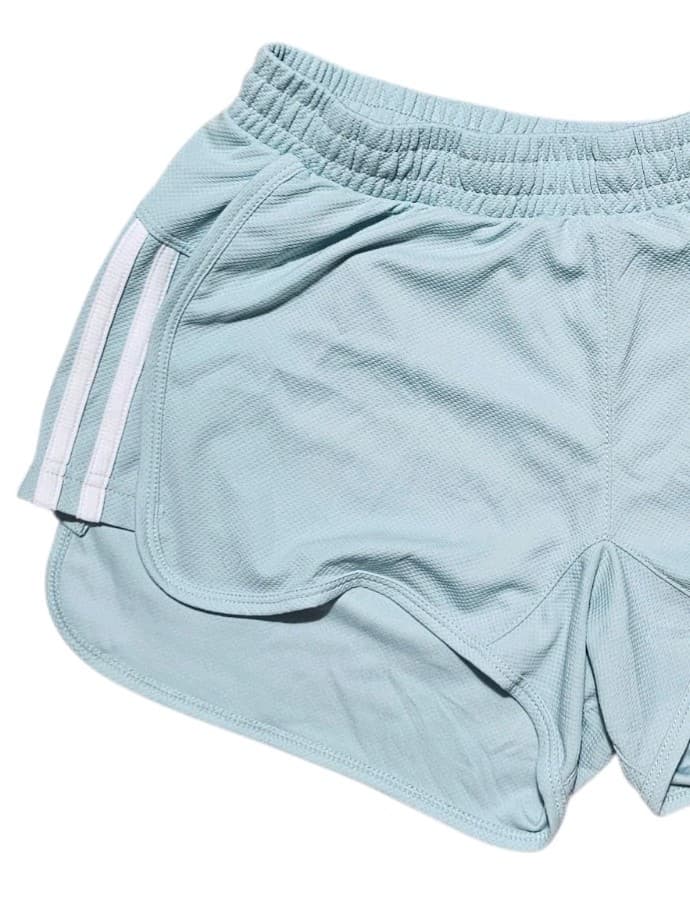 Adidas Women's Pacer 3-stripes Woven Running Gym Shorts Halo blue Size Small - Thumbnail 3