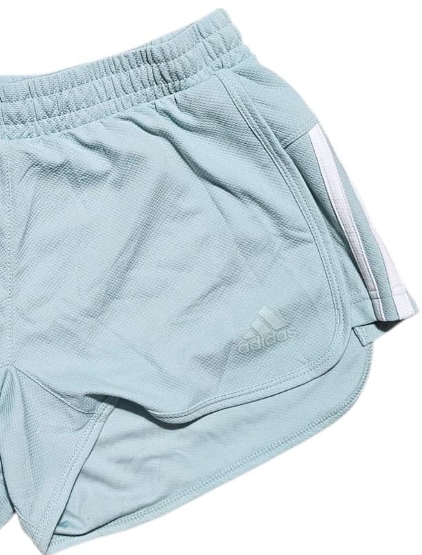 Adidas Women's Pacer 3-stripes Woven Running Gym Shorts Halo blue Size Small - Thumbnail 4