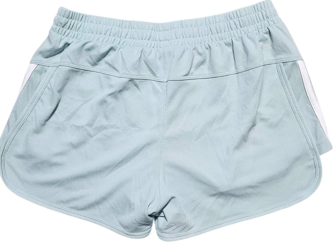 Adidas Women's Pacer 3-stripes Woven Running Gym Shorts Halo blue Size Small - Thumbnail 7