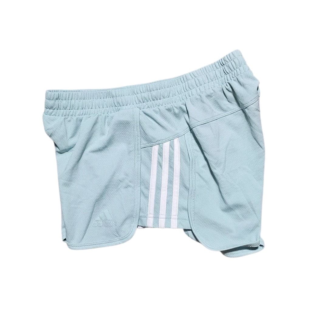 Adidas Women's Pacer 3-stripes Woven Running Gym Shorts Halo blue Size Small - Thumbnail 8