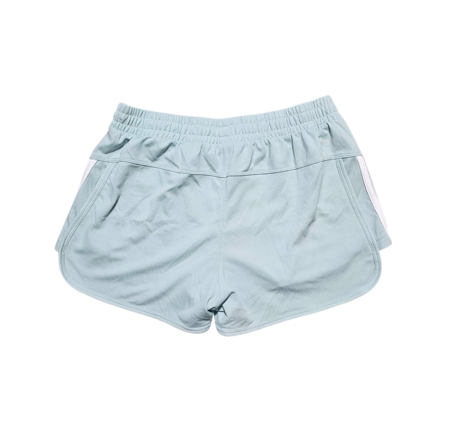 Adidas Women's Pacer 3-stripes Woven Running Gym Shorts Halo blue Size Small - Thumbnail 6