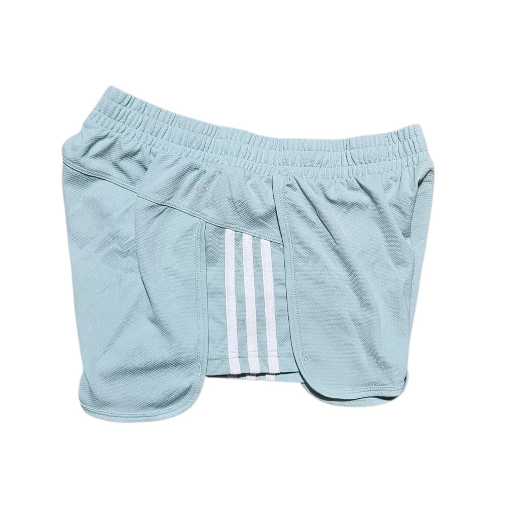 Adidas Women's Pacer 3-stripes Woven Running Gym Shorts Halo blue Size Small - Thumbnail 9