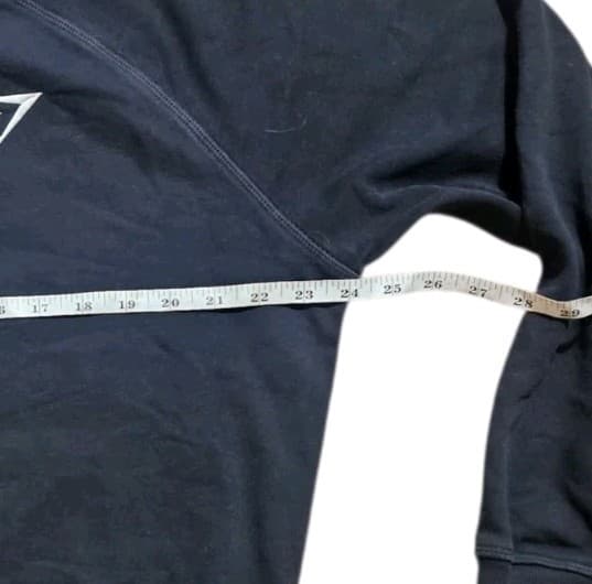 Gymshark Crest Sweatshirt Black Crew Neck Pullover Black womans Size Medium - Thumbnail 10