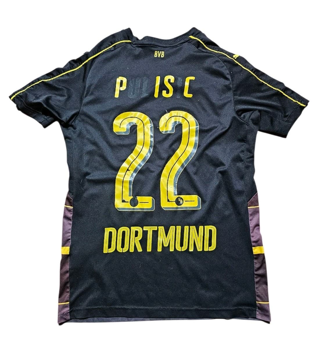 Puma: Borussia Dortmund 2016-17 Away Soccer Jersey Evonik BVB 09 Youth Xl - Thumbnail 6