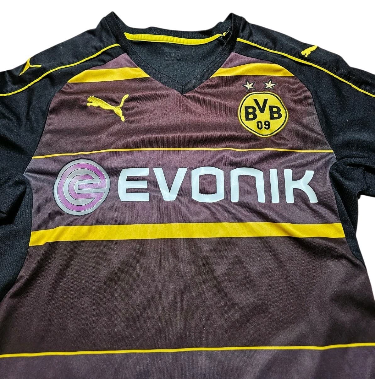 Puma: Borussia Dortmund 2016-17 Away Soccer Jersey Evonik BVB 09 Youth Xl - Thumbnail 2