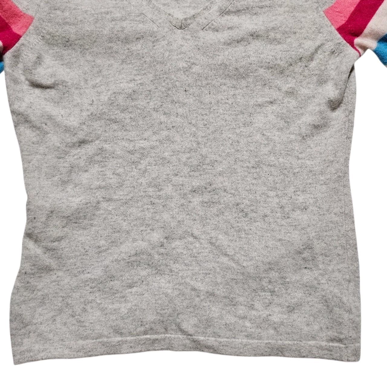 100% Cashmere Vneck Sweater By Pure Collection Size 8/10 - Thumbnail 5