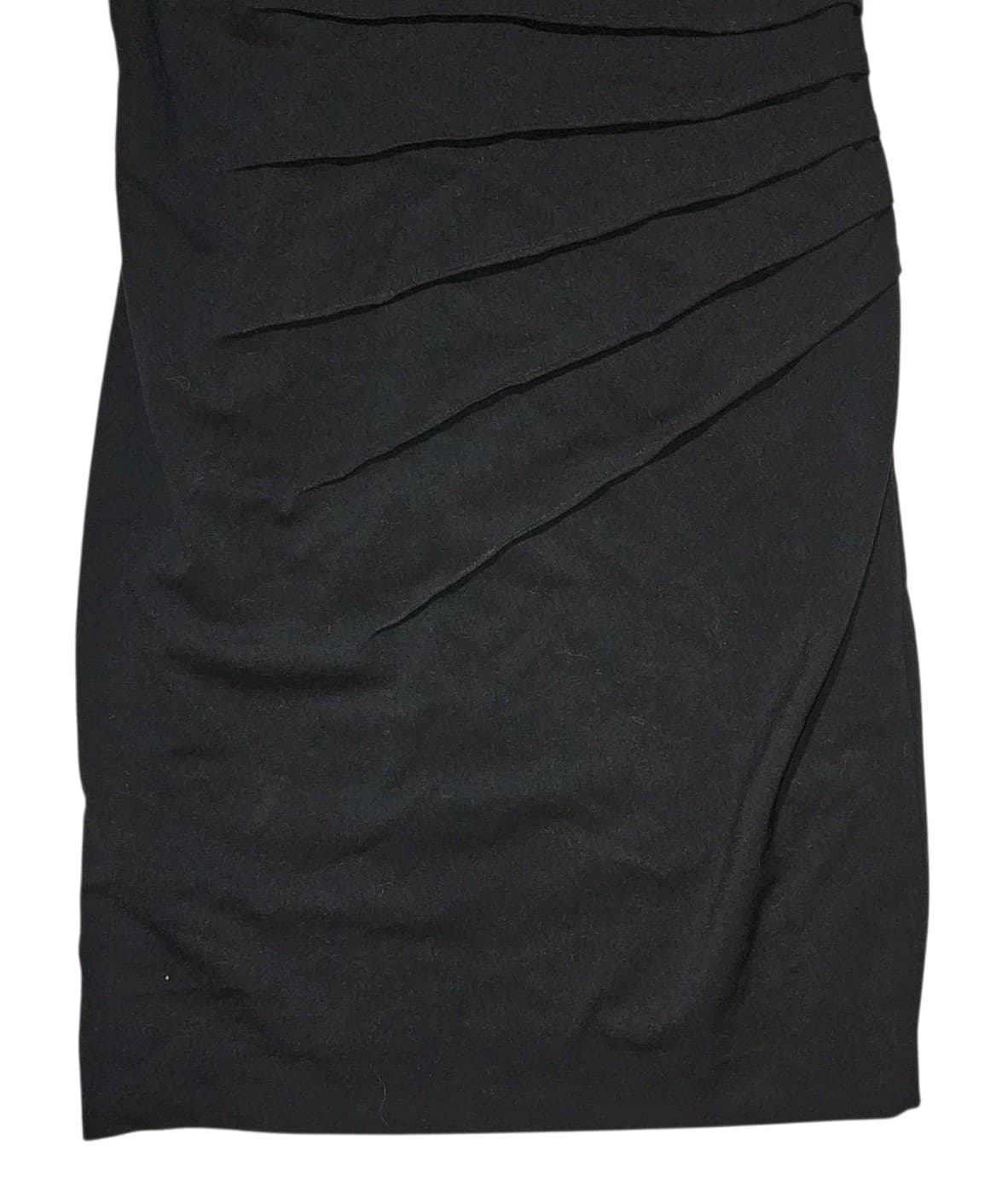 Calvin Klein Black Sleeveless Pleated Career Cocktail Sheath Dress Women Size 12 - Thumbnail 4