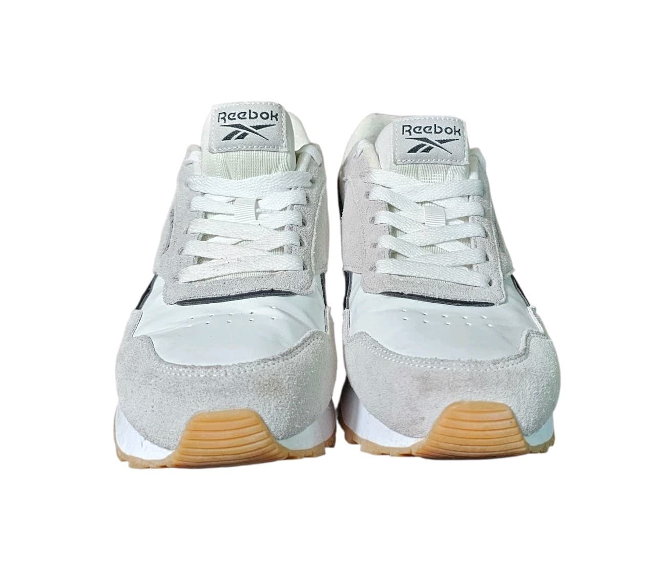 Reebok Harman Run Double Gray White Black Sneakers Shoes Size 7.5 Womans - Thumbnail 4
