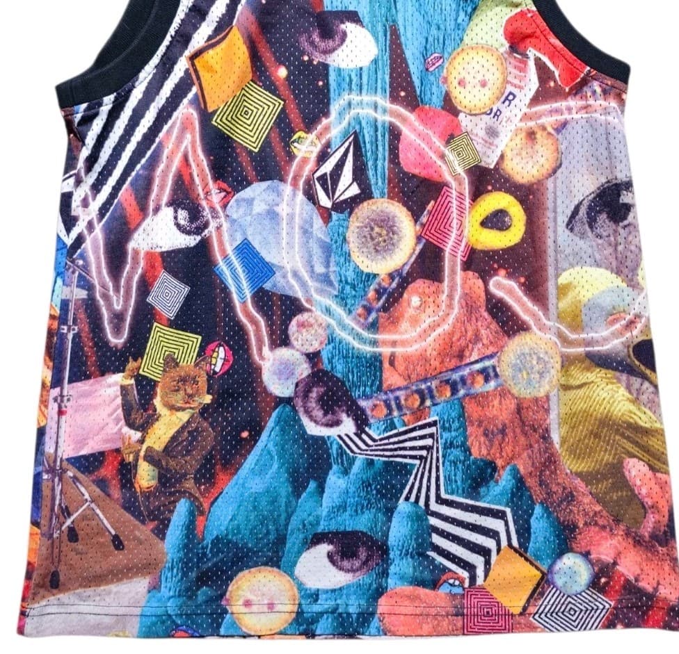 Volcom V- Line Vintage Y2K Rare Graphic Print Tank Top Mens Med - Thumbnail 3