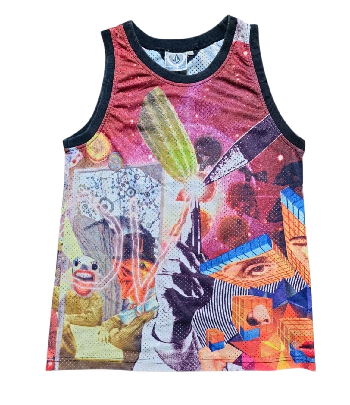 Volcom V- Line Vintage Y2K Rare Graphic Print Tank Top Mens Med - Thumbnail 5