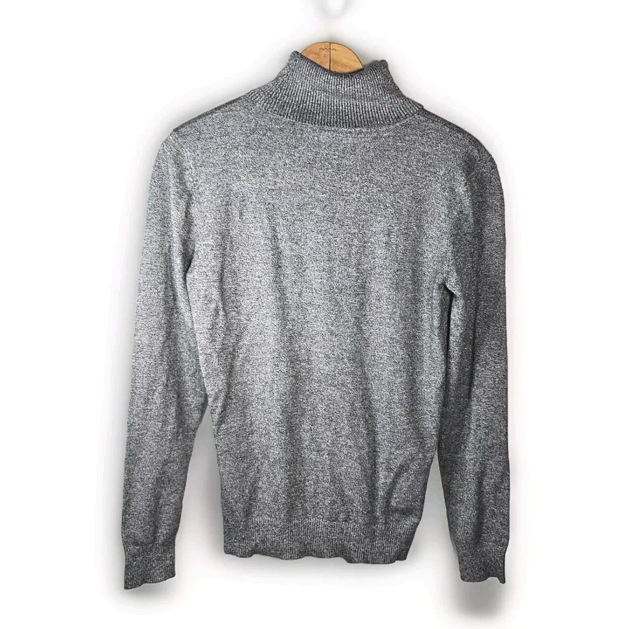 Andrew Mark Gray Turtleneck Sweatshirt Women's Size Medium - Thumbnail 4
