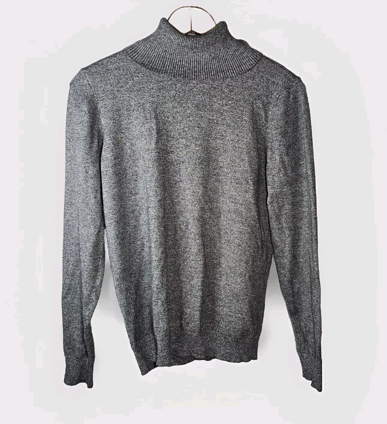 Andrew Mark Gray Turtleneck Sweatshirt Women's Size Medium