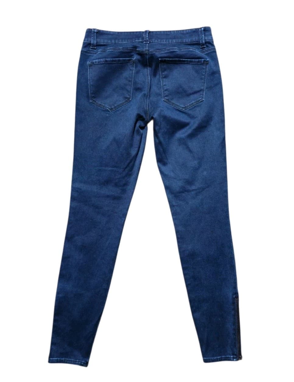 Ann Taylor Jeans Woman's Size 4 Ankle Zip Dark Wash - Thumbnail 2
