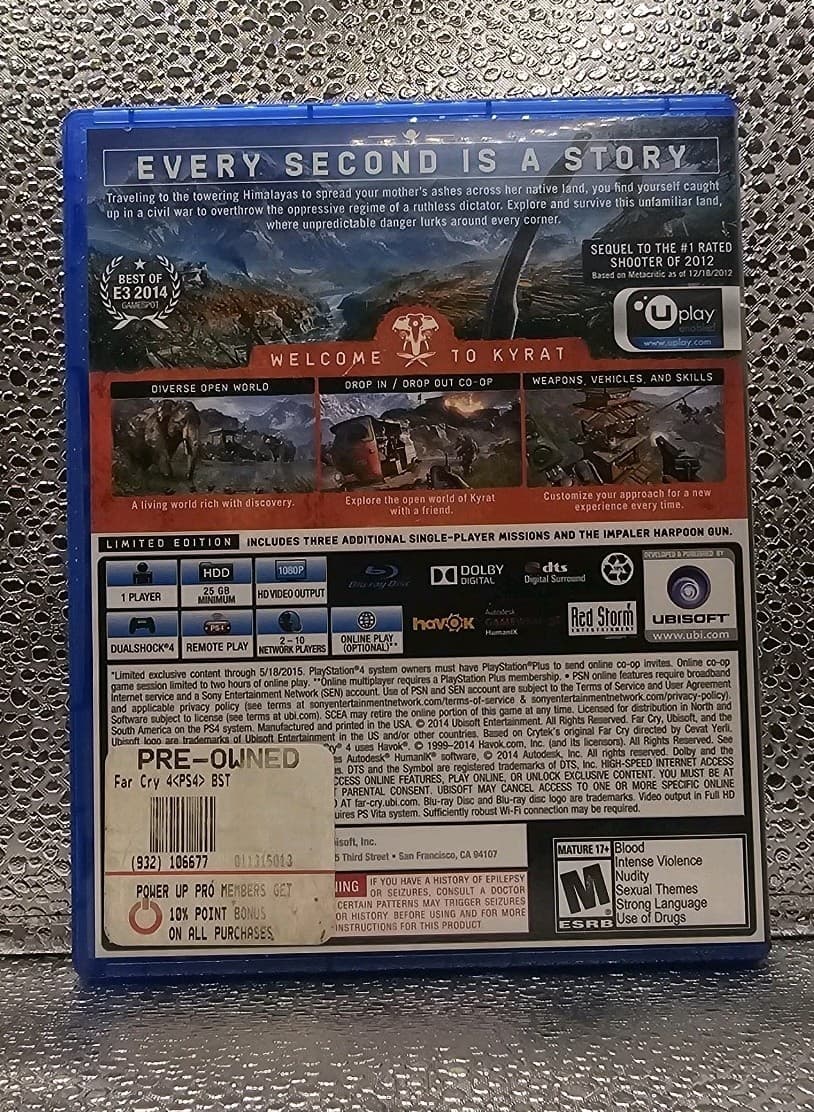 Far Cry 4 Limited Edition (Sony PlayStation 4, 2014) PS4 - Thumbnail 2