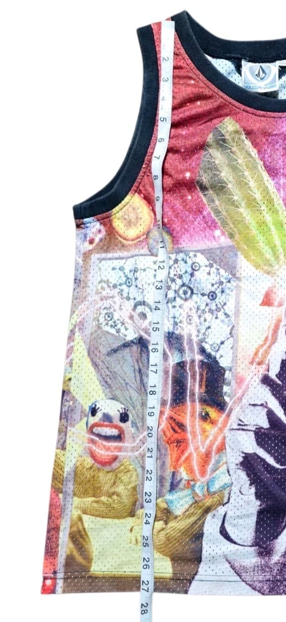 Volcom V- Line Vintage Y2K Rare Graphic Print Tank Top Mens Med - Thumbnail 9