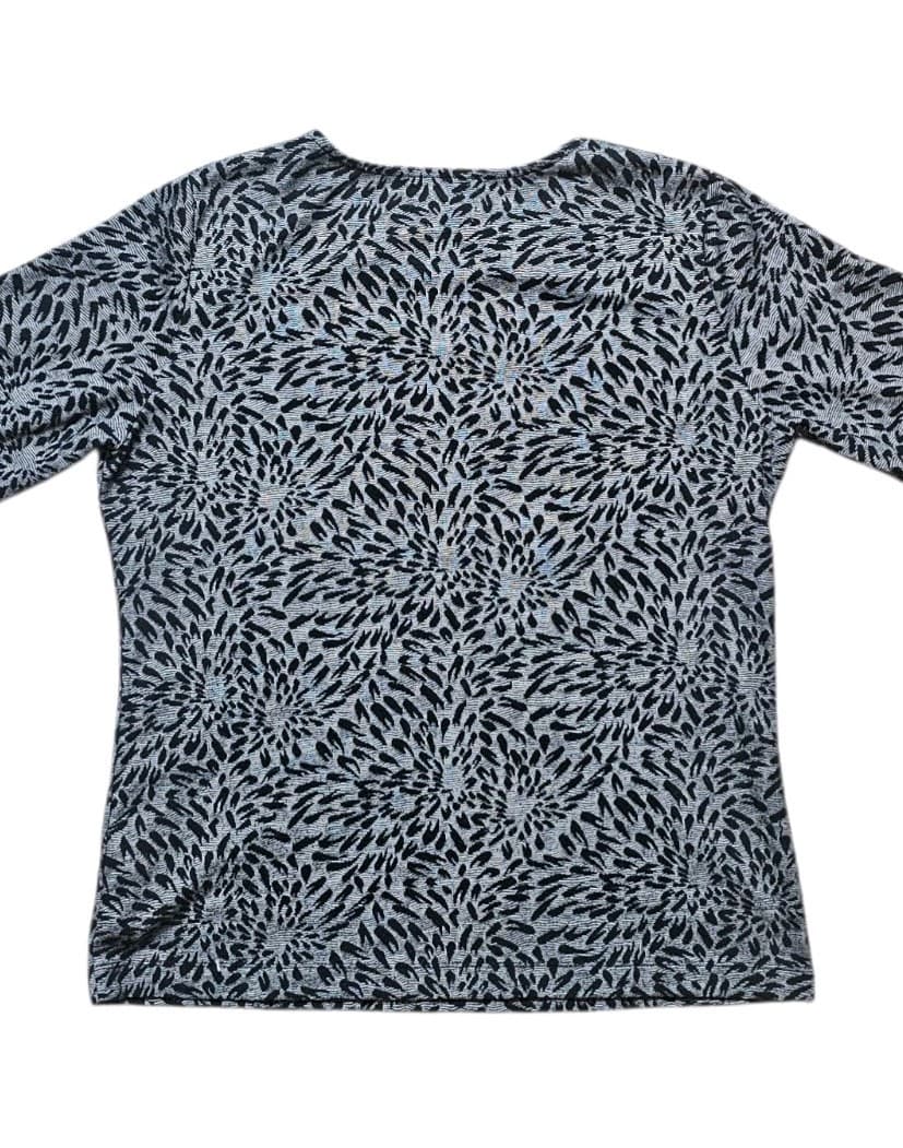Norm Thompson Escape The Ordinary Womans Abstract Print 3/4 Sleeve Size Med - Thumbnail 7