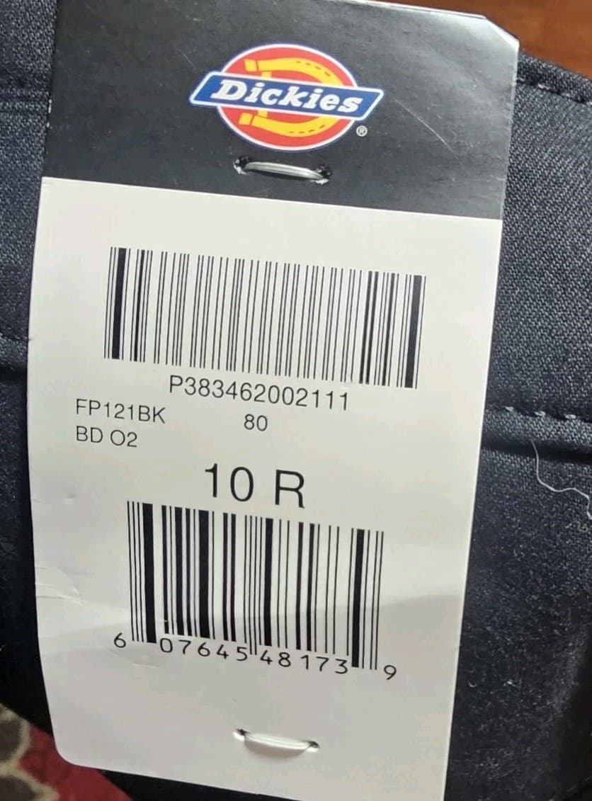 Dickies Women's 10R Slim Fit Bootcut Stretch Twill Pants Black Casual Workwear - Thumbnail 12