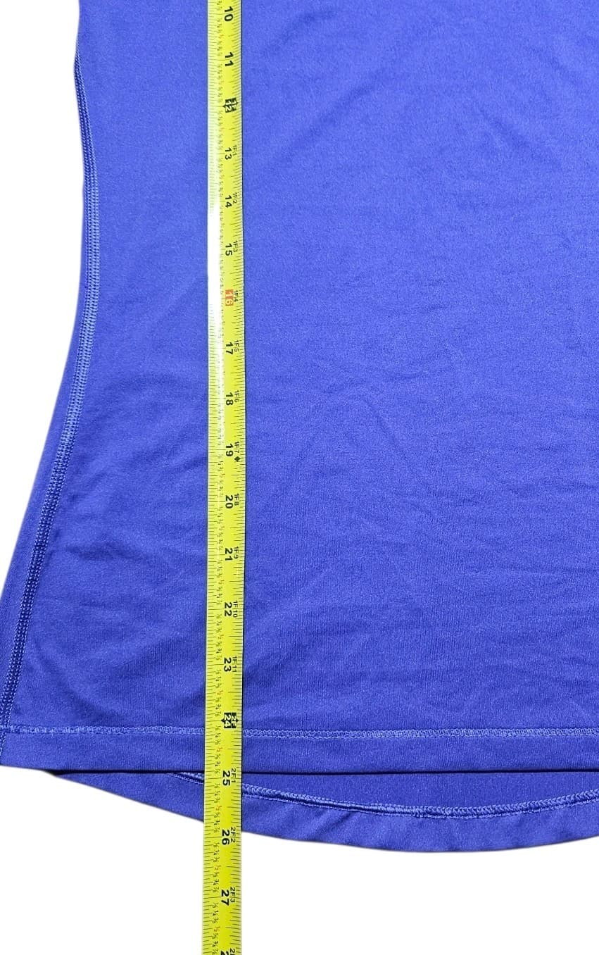Nike Dri-Fit Athletic Cut Short Sleeve Shirt V-Neck Pueple Womans Size Medium - Thumbnail 7